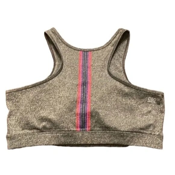 C&C California Heather Gray Racerback XS Sports Bra‎ - Picture 5 of 5